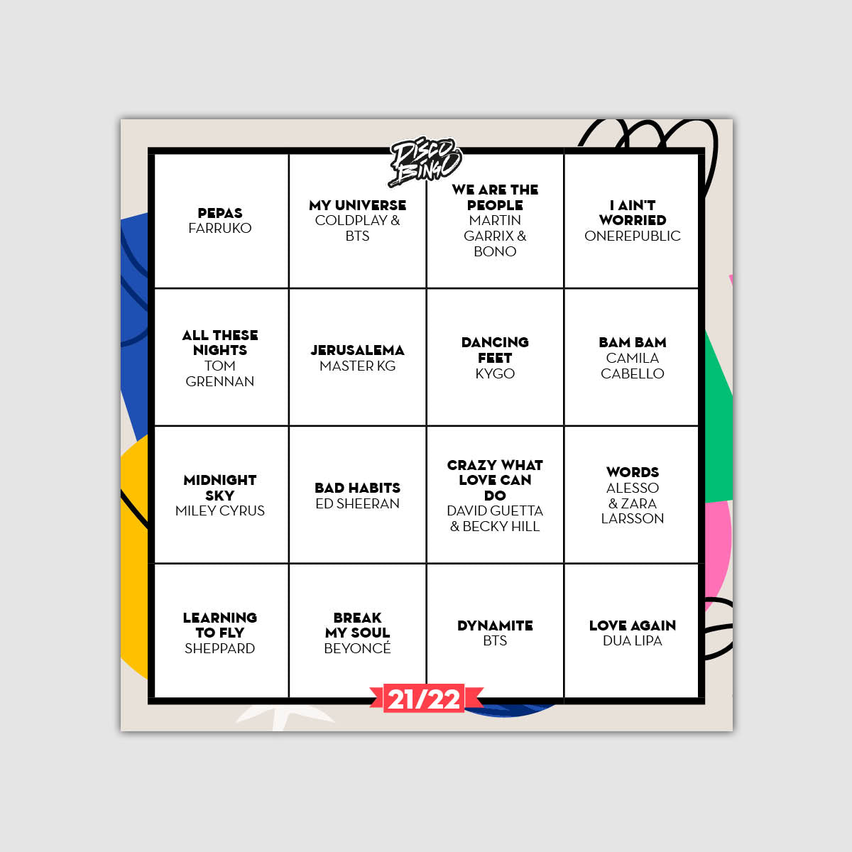 Disco Bingo Die Ausgabe 21/22