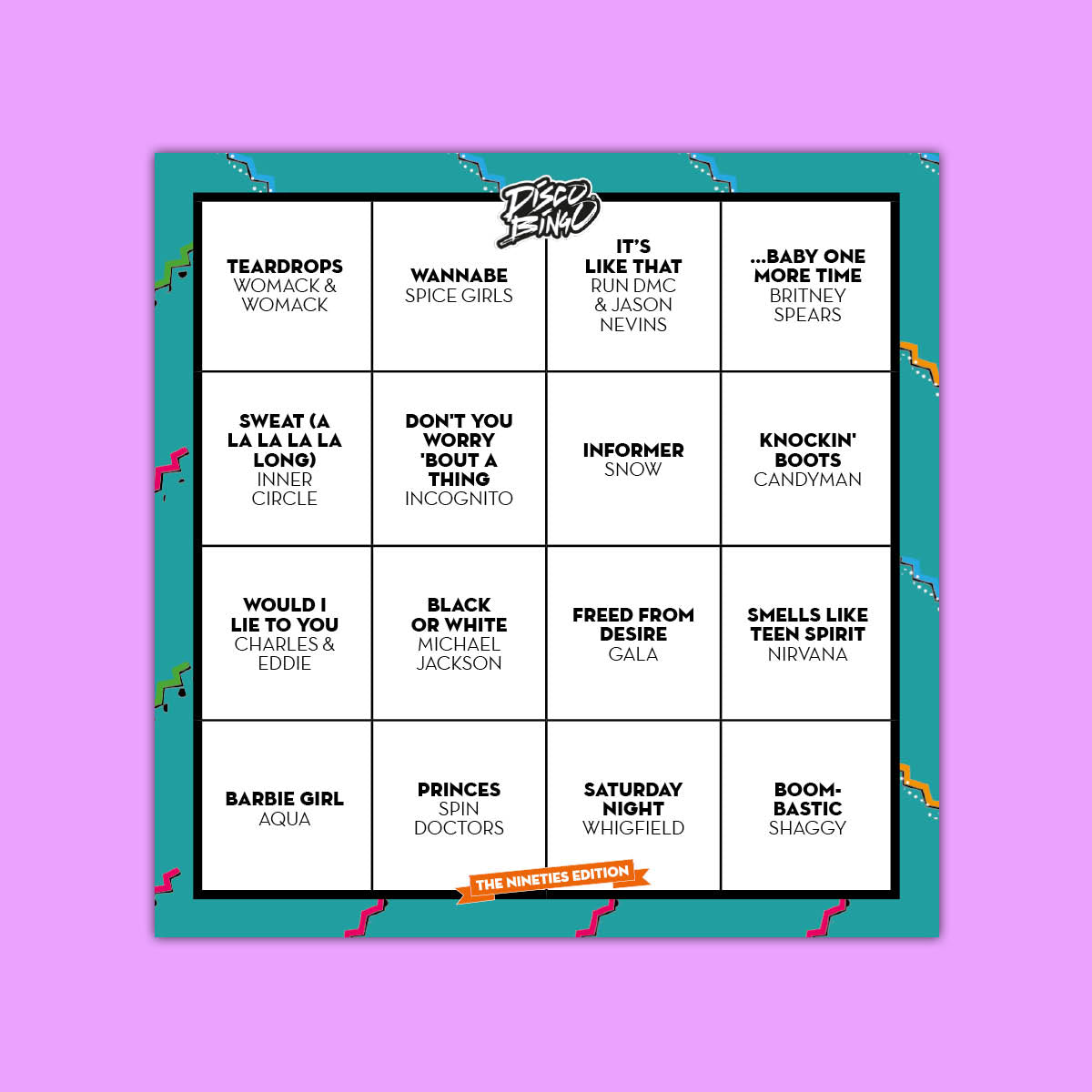 Disco Bingo The Nineties Edition