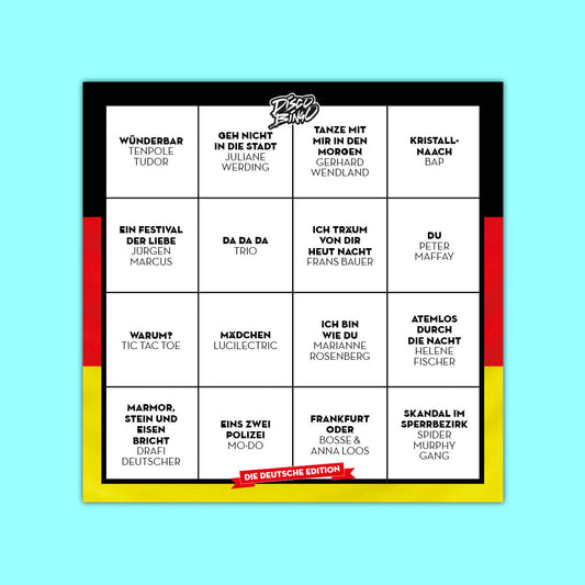 Disco Bingo The German Edition