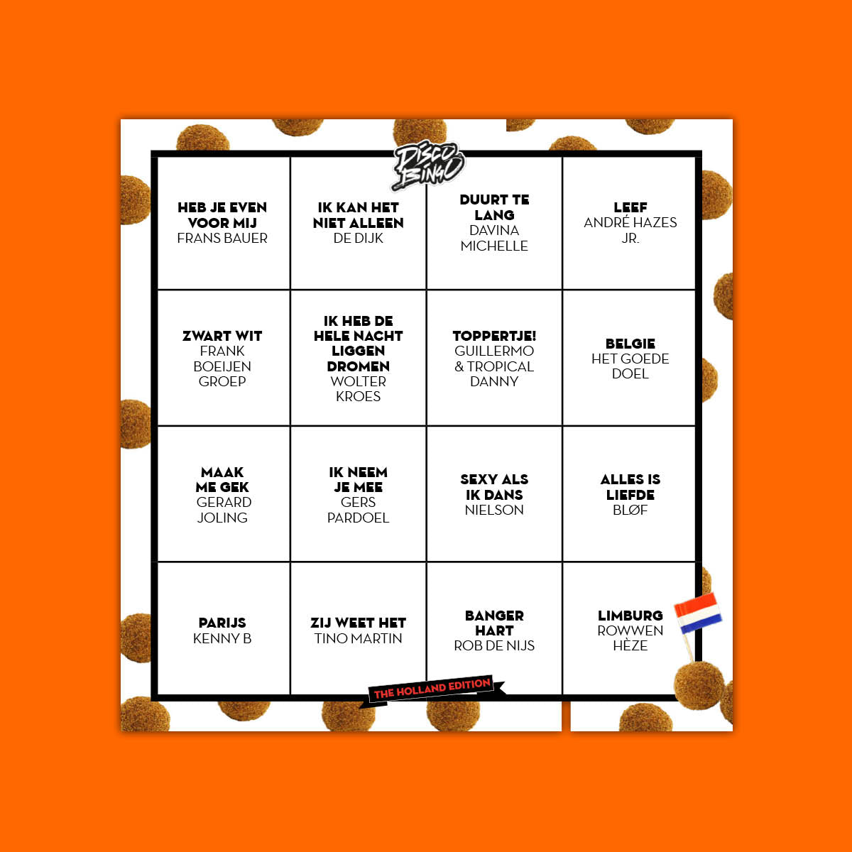 Disco Bingo Die Holland Edition