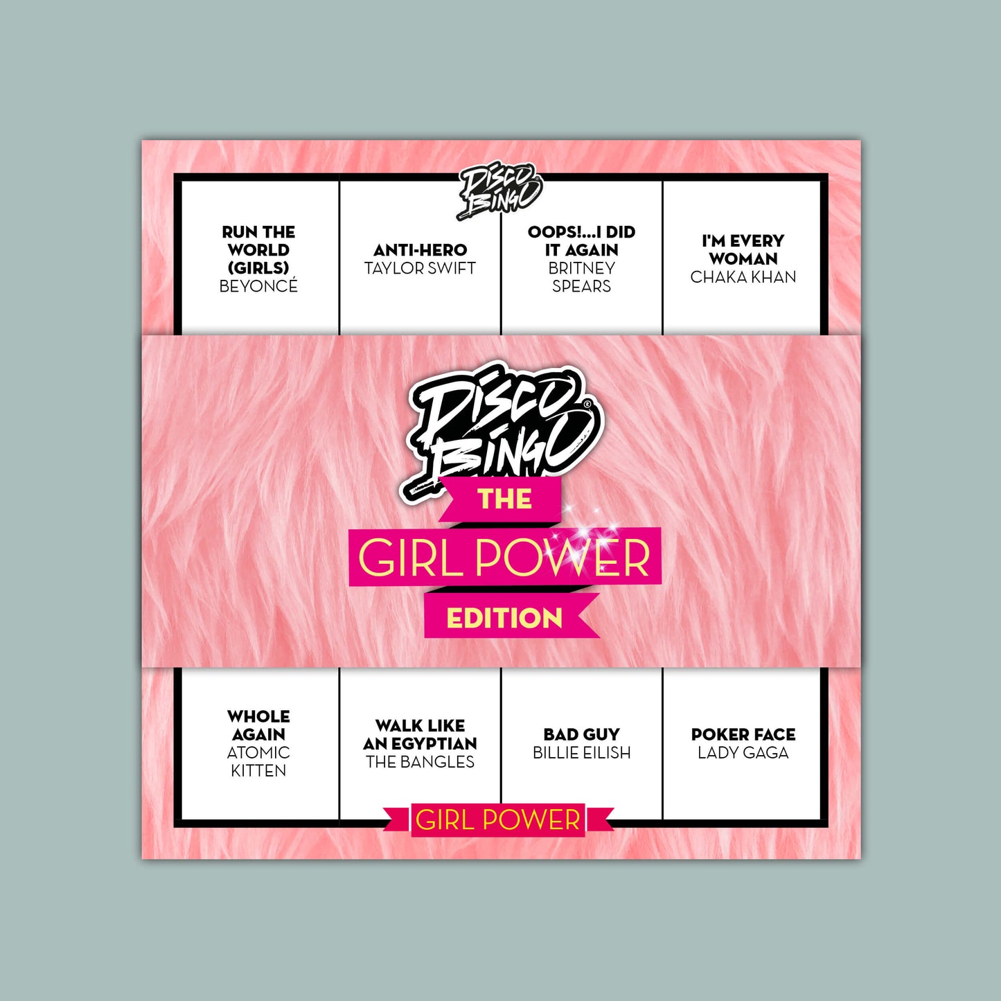 Disco Bingo The Girls USA Spielbox für Jungen
