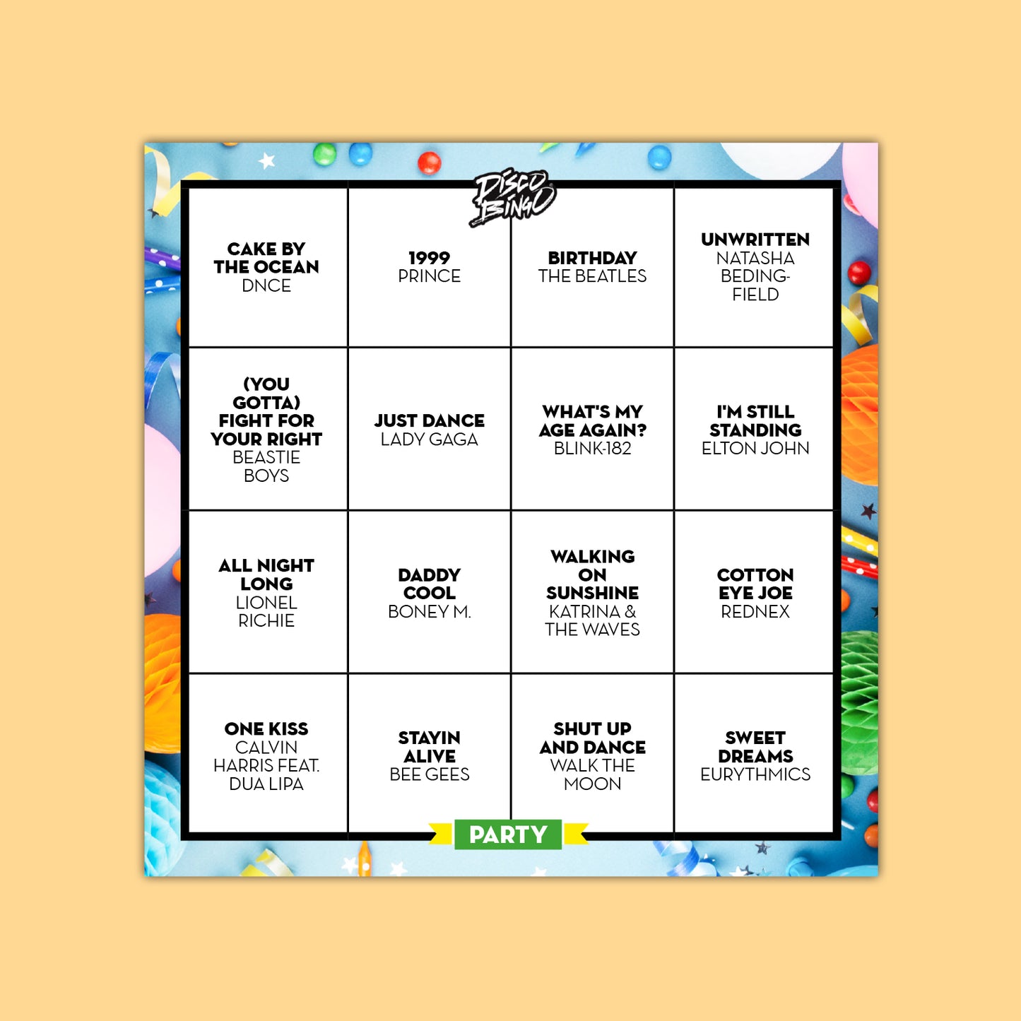 Disco Bingo The Party Edition