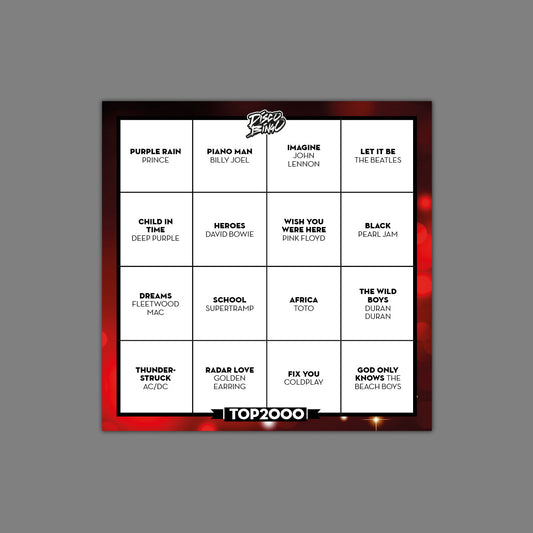 Disco Bingo The Top 2000 Edition