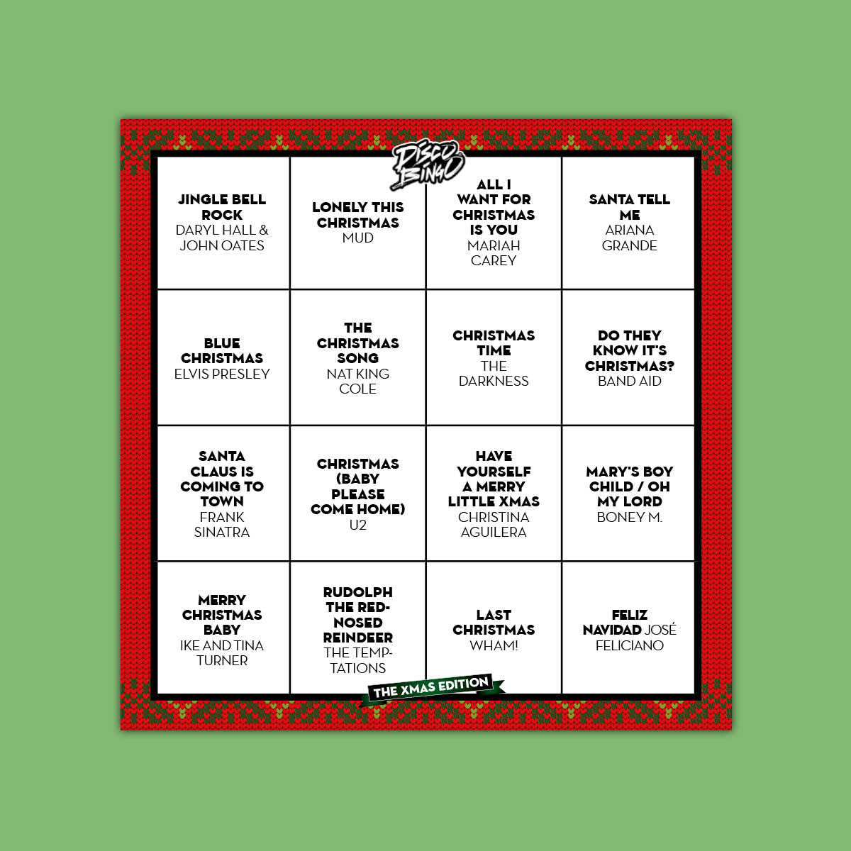 Disco Bingo The Xmas Edition