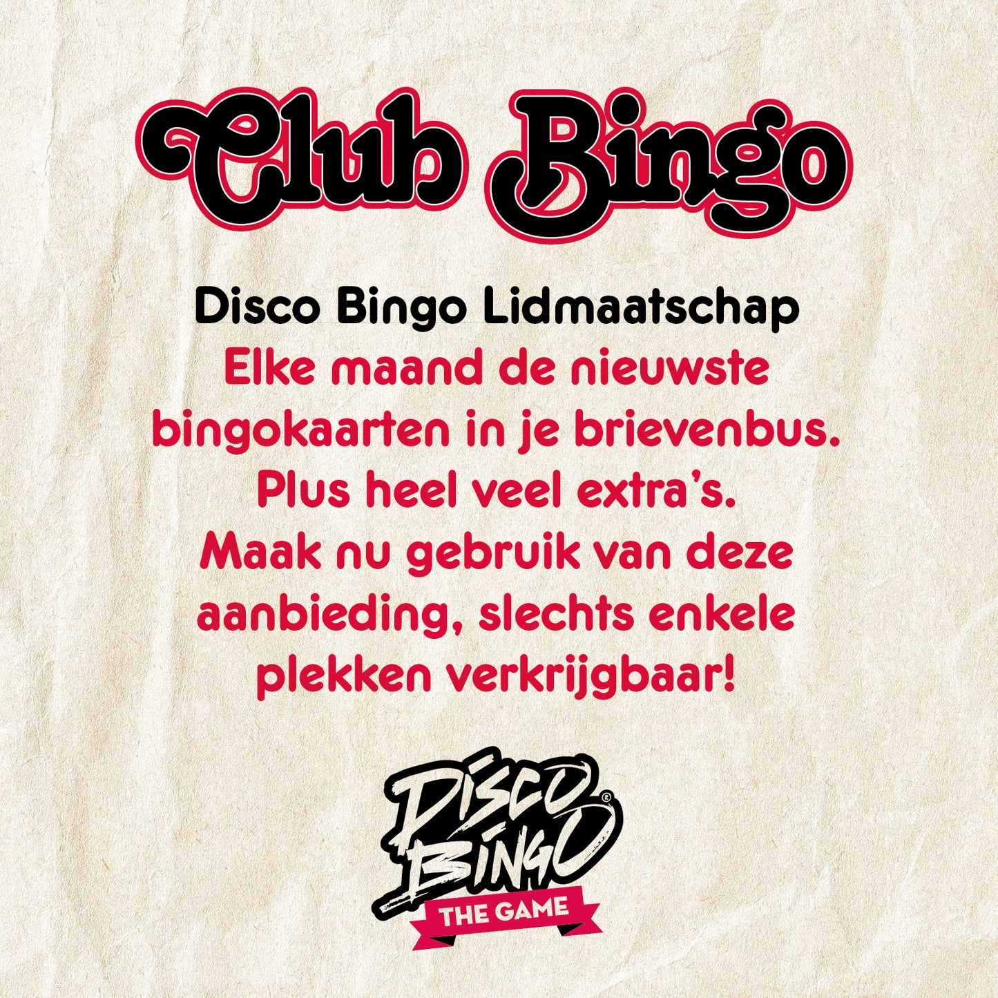 Club Bingo Lidmaatschap • Incl. The Game Box en 12 edities + Special Secret Edition!